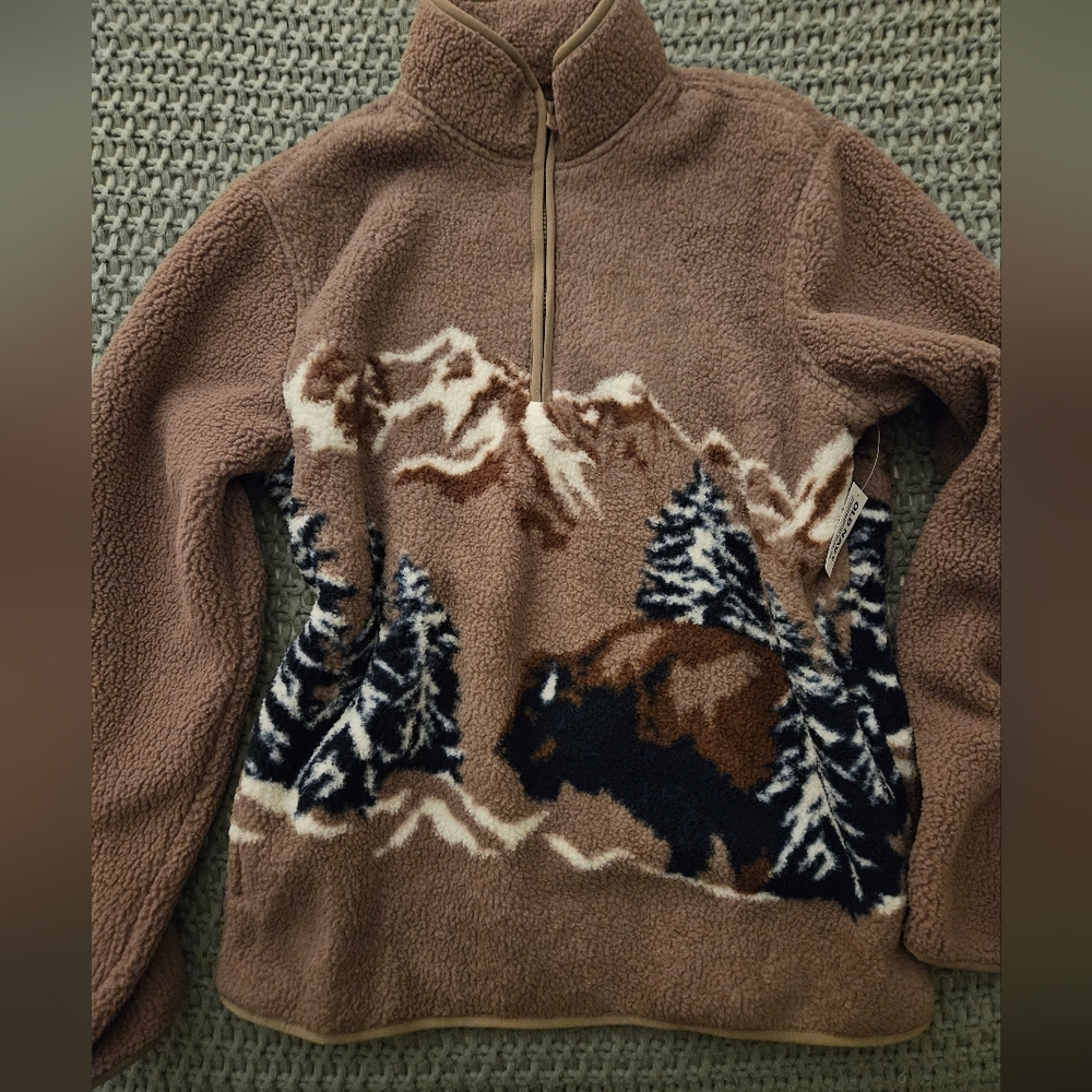 NWT Old Navy Buffalo Bison Sherpa, xs